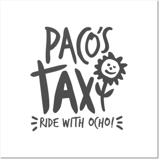 Paco's Taxi (Black) Posters and Art